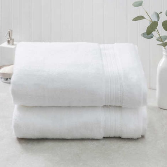 Charisma 100% Hygrocotton Towel Set, White, NWT - Picture 1 of 2
